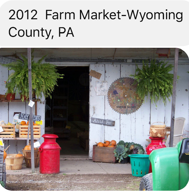 2012 Farm Market- Wyoming County, PA
