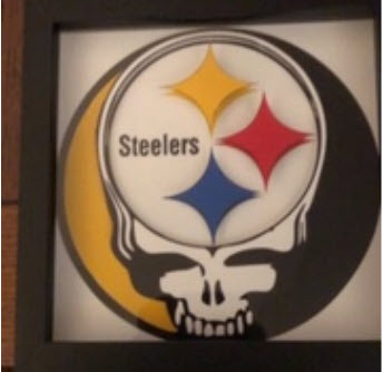 3-D, 8 x 8, Steelers Steal Your Face, $20