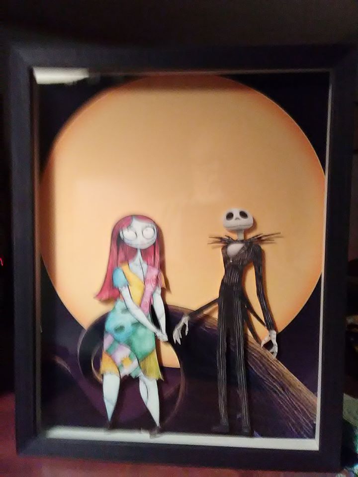Jack-and-Sally-3-D-in-11-x-14-shadow-box.-30
