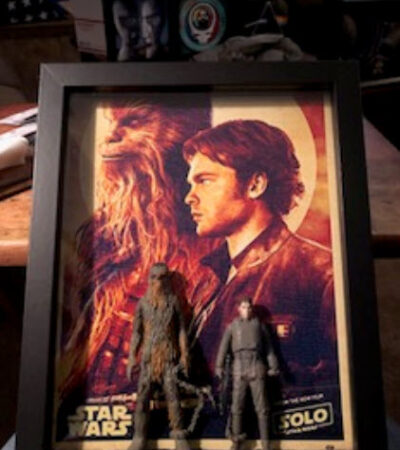 Star Wars 8 x 10 box featuring Han and Chewy, $25