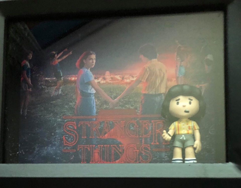 Mike from Stranger Things 3 is featured in this Deep 5 x 7 Shadow Box, $20 - SOLD