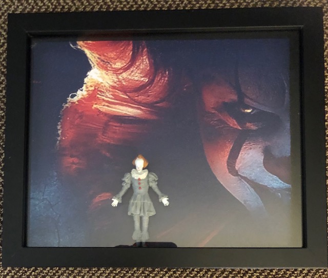 8 x 10 shadow box featuring Pennywise, $25