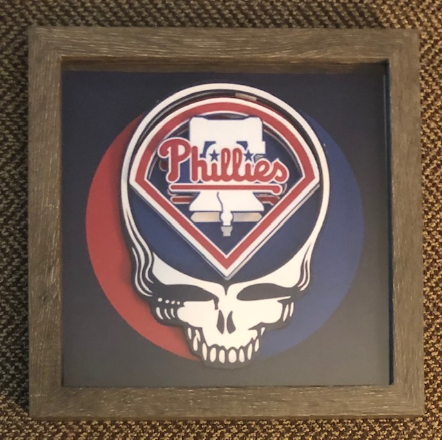 Phillies Steal Your Face , 8 x 8, $25