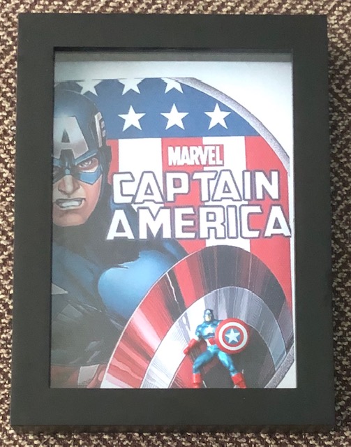 5 x 7 featuring Captain America, $15