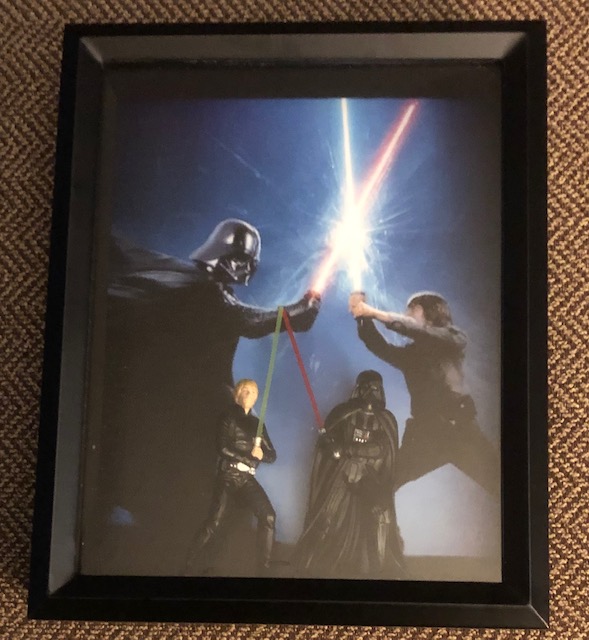 Luke and Vader in a deep 8 x 10, $40