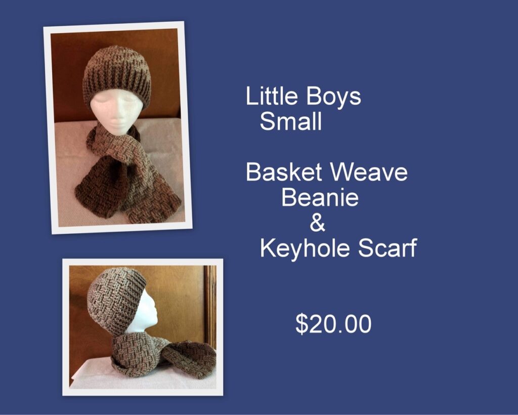 small basket weave beanie