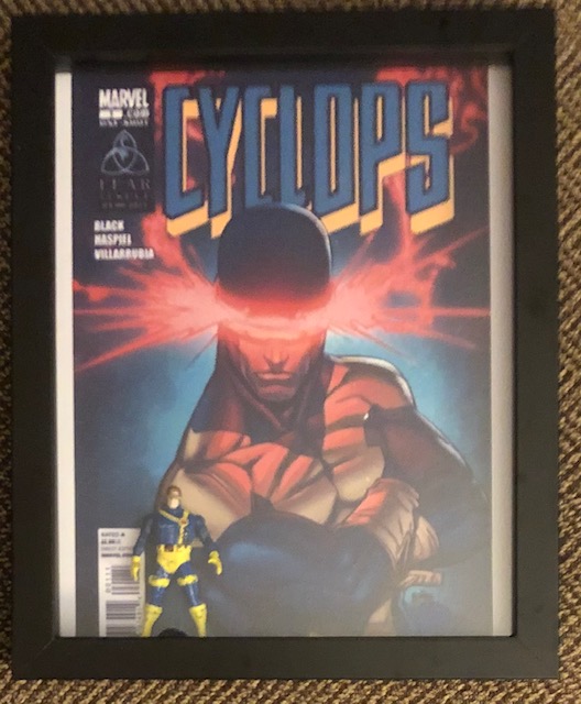 Cyclops in an 8 x 10, die cast 1986, $25