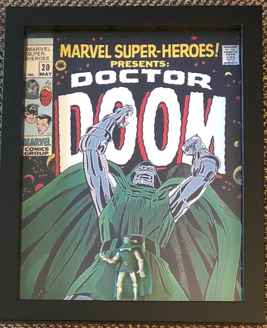 Dr. Doom in an 8 x 10, 1986 Die Cast Metal, $25