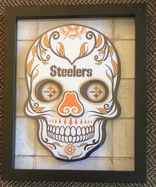 Steelers Sugar Skull, 8x10, $25