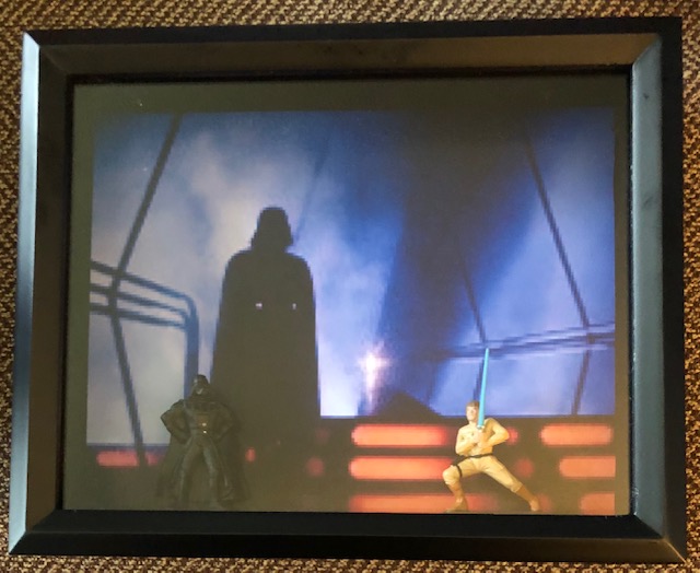 Luke and Vader, deep 8 x 10, 1994 dye cast, $45