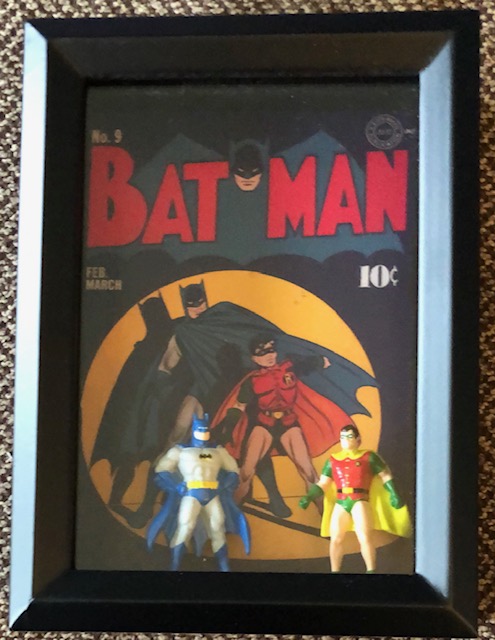 Batman and Robin, die cast from the 90s , Original card included for both, deep 5 x 7, $25