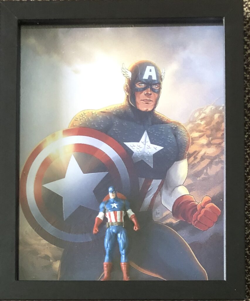 Captain America, 8 x 10 box, $25