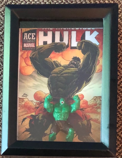 Hulk, deep 5 x 7, $25, die cast from the nineties